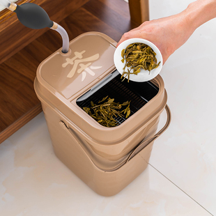 茶水桶废水桶滤茶桶茶渣桶茶几茶桌排水茶盘茶台接分离垃圾桶家用