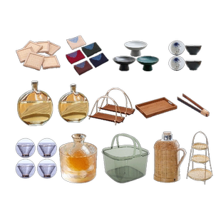 围炉冰茶工具全套茶具网红器皿器具新中式下午茶围炉煮茶泉煮冰茶