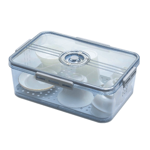 茶具收纳盒透明带盖防尘功夫茶壶杯子家用大号茶桌置物茶杯储物盒