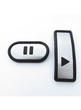 适用于五菱宝骏KiVi EV油门刹车踏板 免打孔金属改装刹车脚踏板专