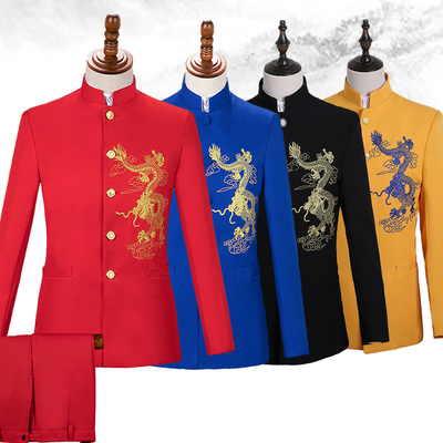 男士中山装演出服大合唱中山装