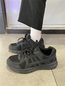 港风男鞋 情侣百搭跑步鞋 INS超火复古低帮软底运动休闲鞋 2024春季