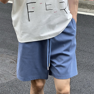 新款 短裤 男夏季 休闲宽松直筒 美式 柔软松紧带薄款 王几又 运动卫裤