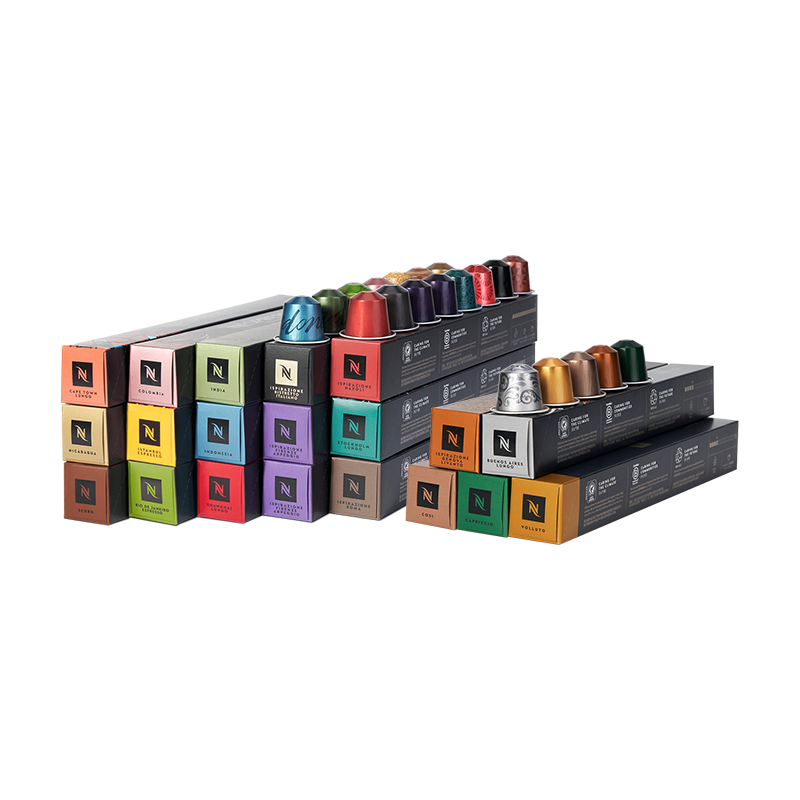 Nespresso奈斯派索胶囊咖啡家用进口浓缩黑咖啡200颗意式美式套装