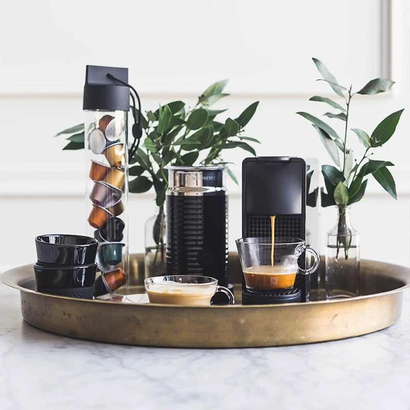 [Подарок] Капсулы Nespresso для дома, небольшая кофемашина итальянская Essenza mini