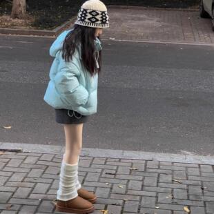 新款秋冬装女童仿羊毛呢半身裙法式高腰显瘦洋气百搭儿童a字短裙9