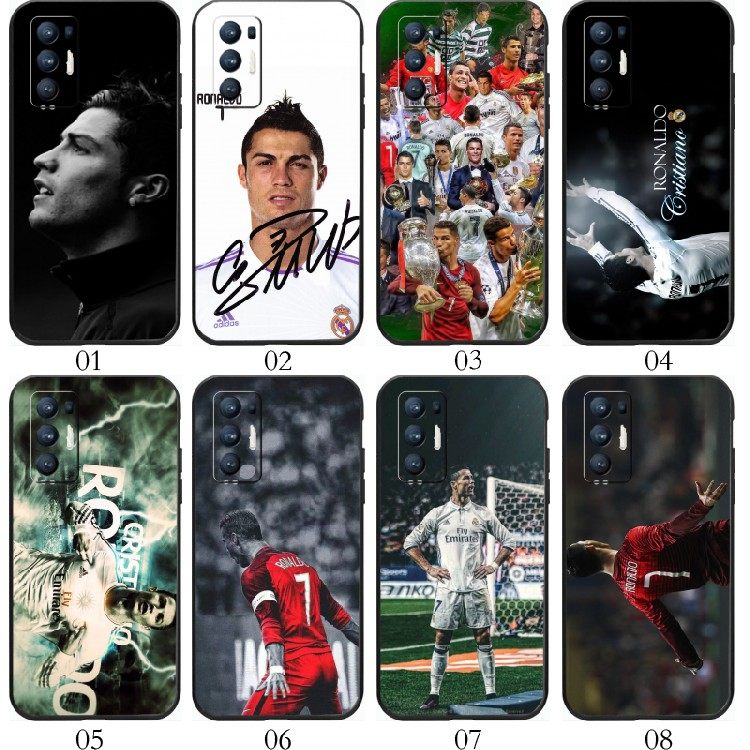 C罗 足球 适用 OPPO Reno4 Pro/A55/K/6+/A52/A32/A93/5 Z/A95/A93s/A11s/A56/A55s/K9/K7x/Find X3手机壳