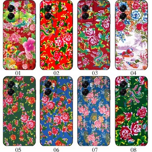vivo K10 Reno Y77e 东北大花布 Y77t A36 S15e S17e Pro A58x A57 Y78手机壳 适用OPPO