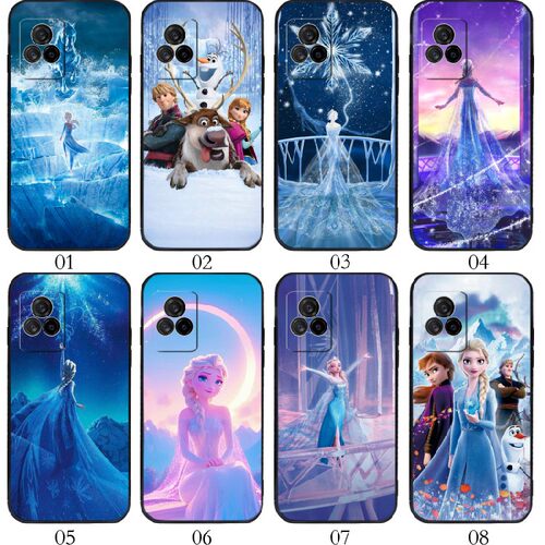 冰雪奇缘艾莎公主 适用vivo/魅族 18X /X60 曲屏版/iQOO U3x/realme GT Neo3/GT2/一加 Ace/S9e手机壳