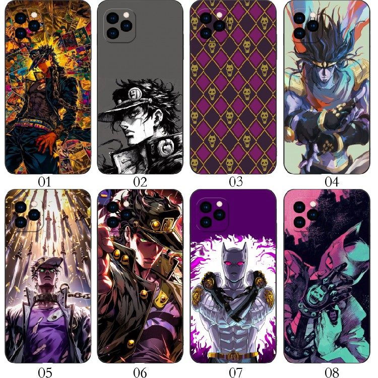 jojo 奇妙冒险 适用iPhone苹果 15/XR/13 Pro/12 mini/11/Plus/XS/14 Max/X/8/7/6/5/红米Note 12/12R手机壳