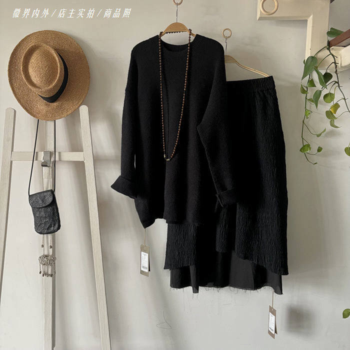 译外0985精品原创轻奢高级黑百搭宽松遮臀显瘦驼羊毛针织毛衣秋冬,女装/女士精品,常规大码外套,淘宝优惠券,粉丝福利购,淘宝优惠卷