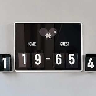 定制现代创意乒乓球记分牌装置画 个性儿童房墙饰挂画壁画