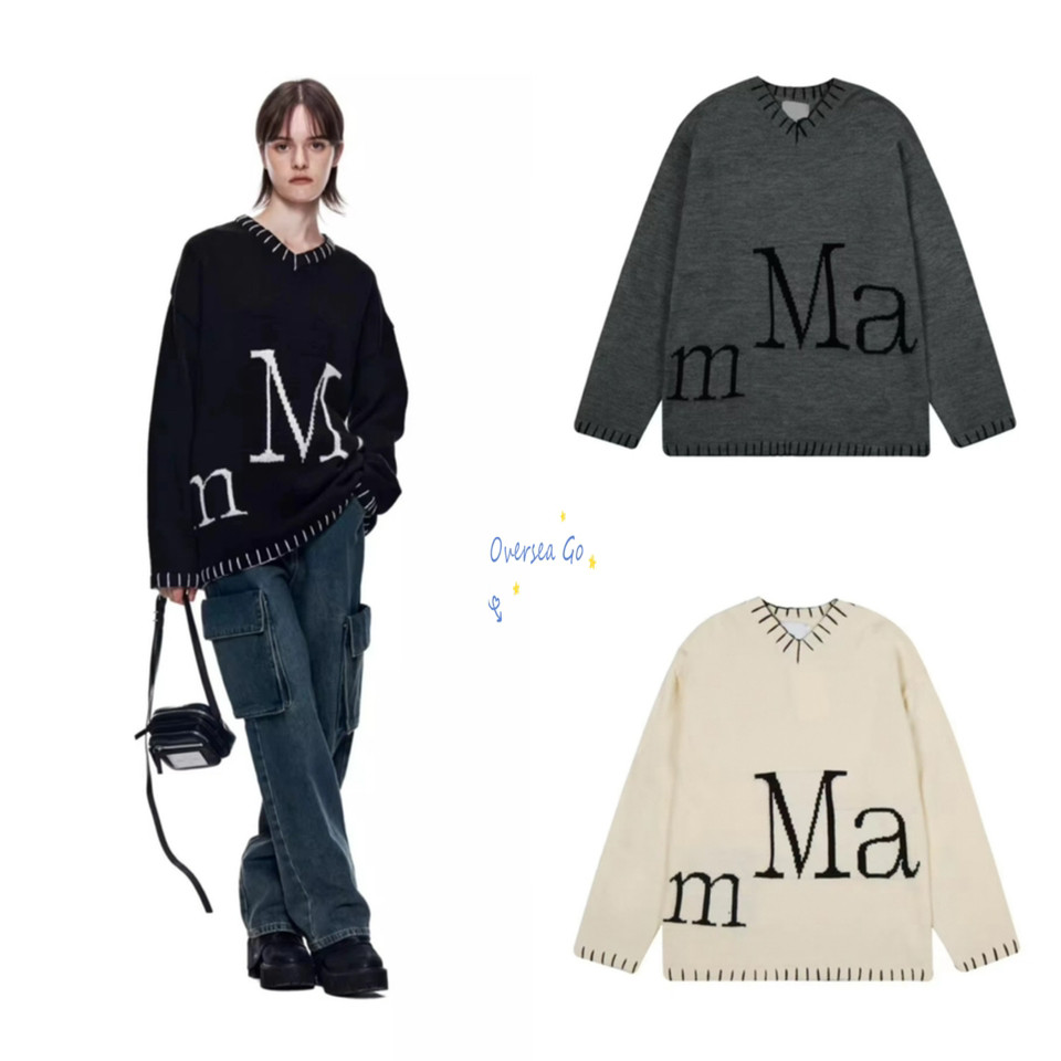 针织衫毛衣慵懒风V领jennie同款