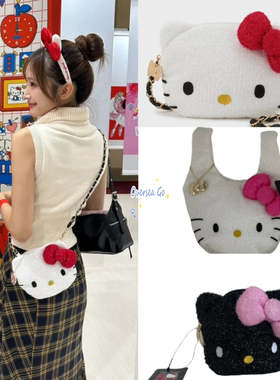 现货秒发 hello kitty X opaque 周年款斜挎包收纳零钱包手提包女