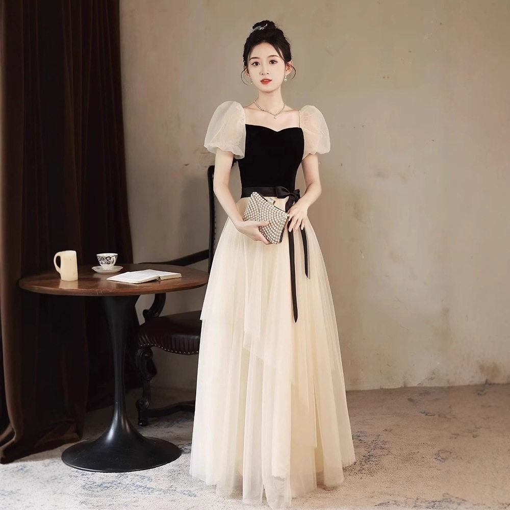 晚礼服女2026新款宴会气质设计感轻奢小众高级学生主持艺考成人礼