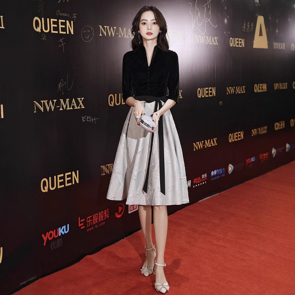 黑色小晚礼服裙女2026新款宴会气质轻奢小众高端艺考主持人礼服