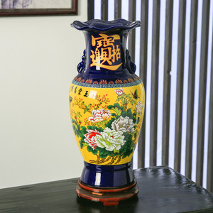 景德镇陶瓷器花瓶手工家居饰品瓷瓶大号客厅工艺品中式仿古摆件
