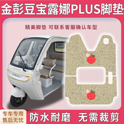 适用金彭豆宝露娜Plus三轮车脚垫JP1000DZK-4E踩垫踏皮配件地垫