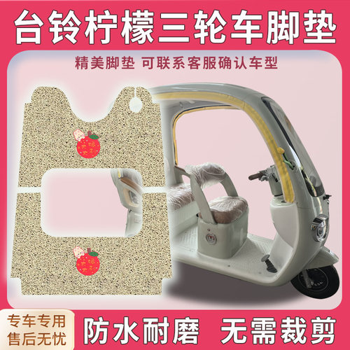 适用台铃柠檬TL1200DZX-10K电动车脚踏板踩垫防水耐磨免裁剪踏垫