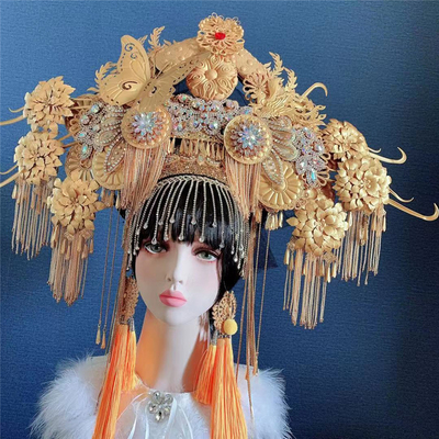 发饰比赛走秀国潮影楼摄影肩章