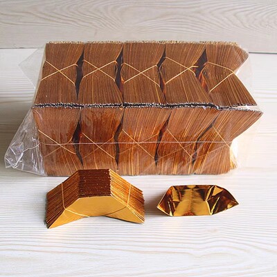 无字金元宝半成品切角