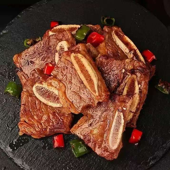 黑椒猪排手抓扇子骨家用酒店餐饮商用批发特色菜食材半成品预制菜