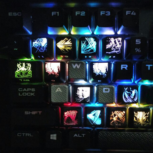 剑灵个性DIY透光机械键盘键帽Blade Soul keycap bns技能头像定制