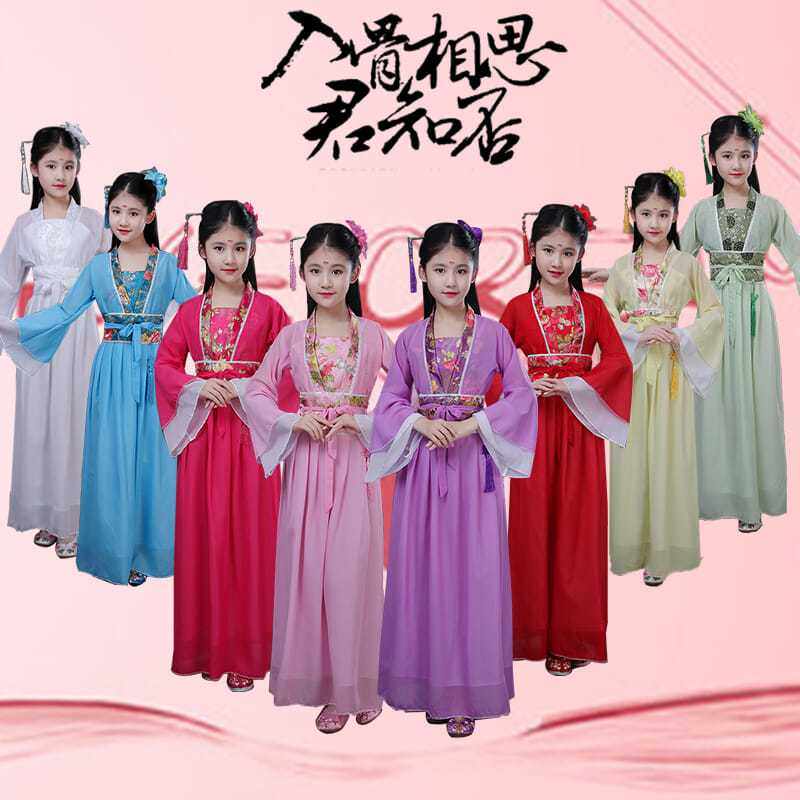 儿童古装仙女裙装公主汉