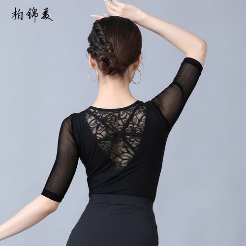 拉丁舞上衣新款女成人服