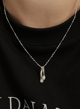 est studio原创设计感刀叉吊坠925银项链女时尚通勤高级感ins颈链