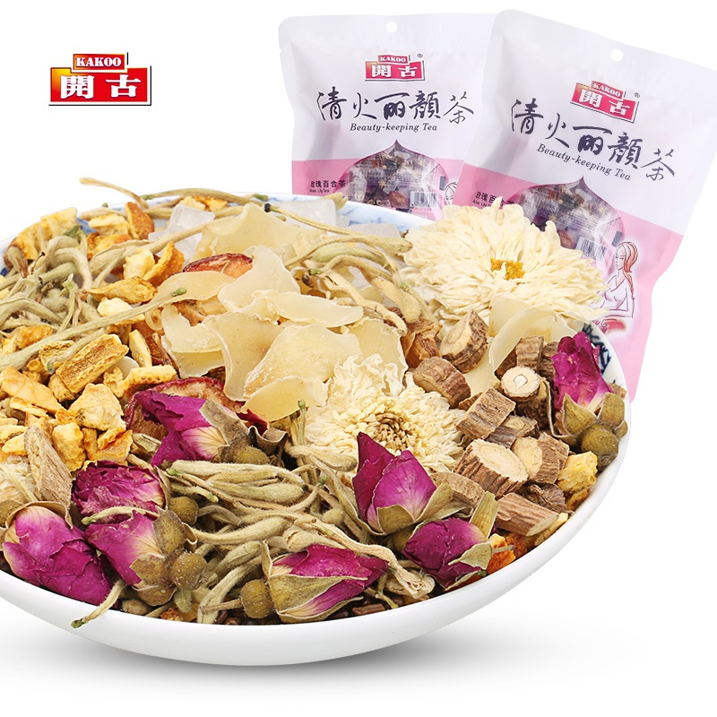 买1送1开古清火丽颜茶八宝茶山楂百合冰糖金银花陈皮菊花玫瑰女人