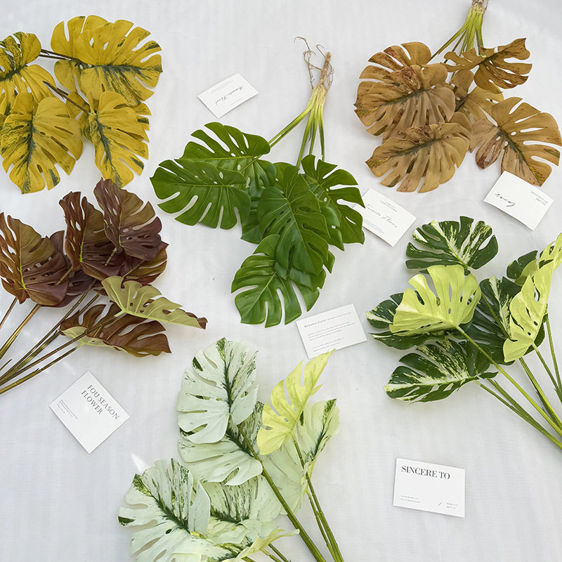 仿真龟背叶家居客厅绿植摆件室内装饰背景墙花卉绿植 手工叶子,鲜花速递/花卉仿真/绿植园艺,仿真绿植,淘宝优惠券,粉丝福利购,淘宝优惠卷