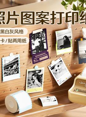 精臣B1Pro/B21Pro/B2Pro照片打印纸图像图片相片相纸自印小卡手账防水简笔画漫画手帐卡纸不干胶贴纸标签纸