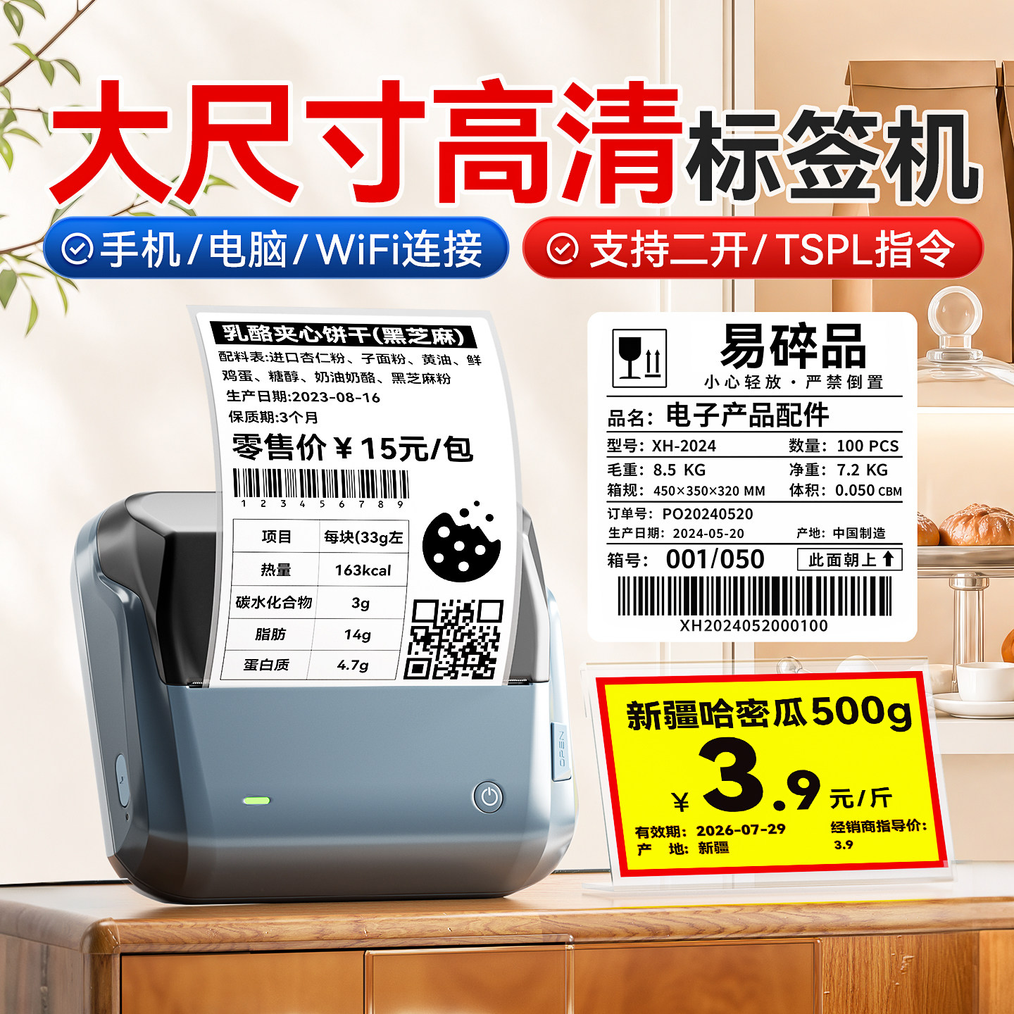 精臣B4Pro标签打印机WIFI连接
