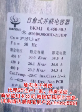 代理 自愈式并联电容器BKMJ 0.450-30-3 4500B030K03D-21JIDP