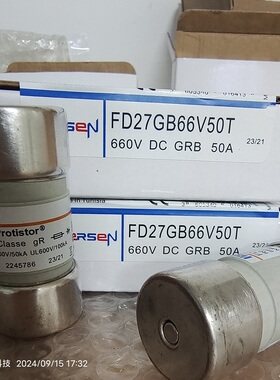 ferraz铁路保险管R076306J FD27GB66V50T CC6,621 CPGRB 27.60 50