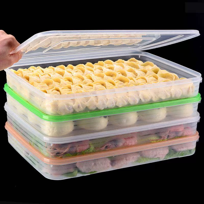 ☑饺子盒冻饺子家用冰箱保鲜收纳托盘冷速冻放水饺装馄饨的盒子多|ruв категории посуда, сохранение контейнер/сохранение продовольственный, сохранение коробка - от Buy2taobao.com для оказания профессиональной услуги покупки агента Taobao