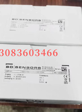 BD LMP331 430-V152-1-1-1-1-100-3-000 压力传感器