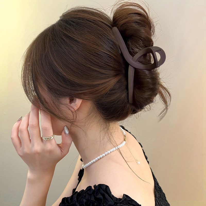 2025年新款咖色抓夹女后脑勺大号发夹爆款发量多鲨鱼夹子发卡头饰,饰品/流行首饰/时尚饰品新,发饰,淘宝优惠券,粉丝福利购,淘宝优惠卷