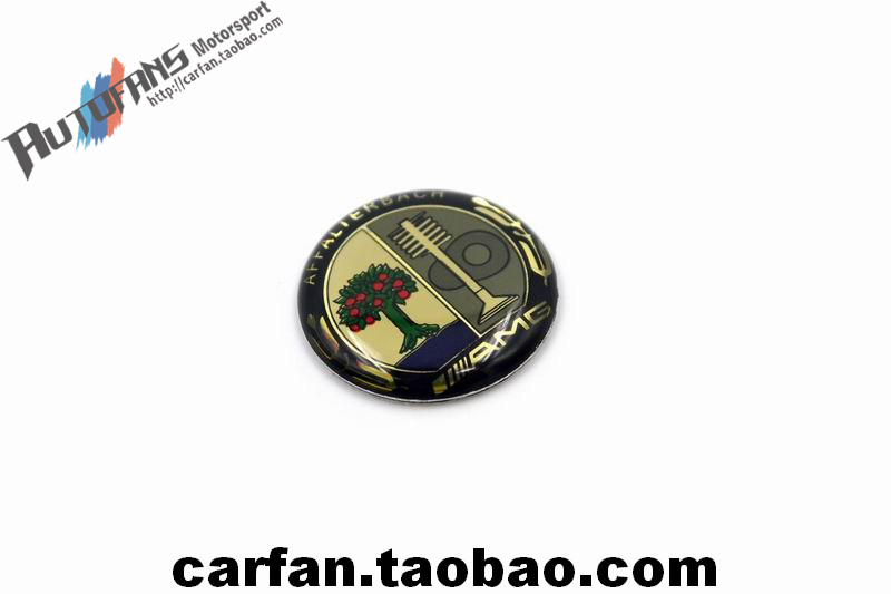 奔驰改装黑色锁眼贴圆标