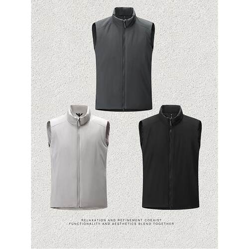 Leavo Johnson科技高效暖棉秋冬男士户外轻量化透气保暖防风马甲