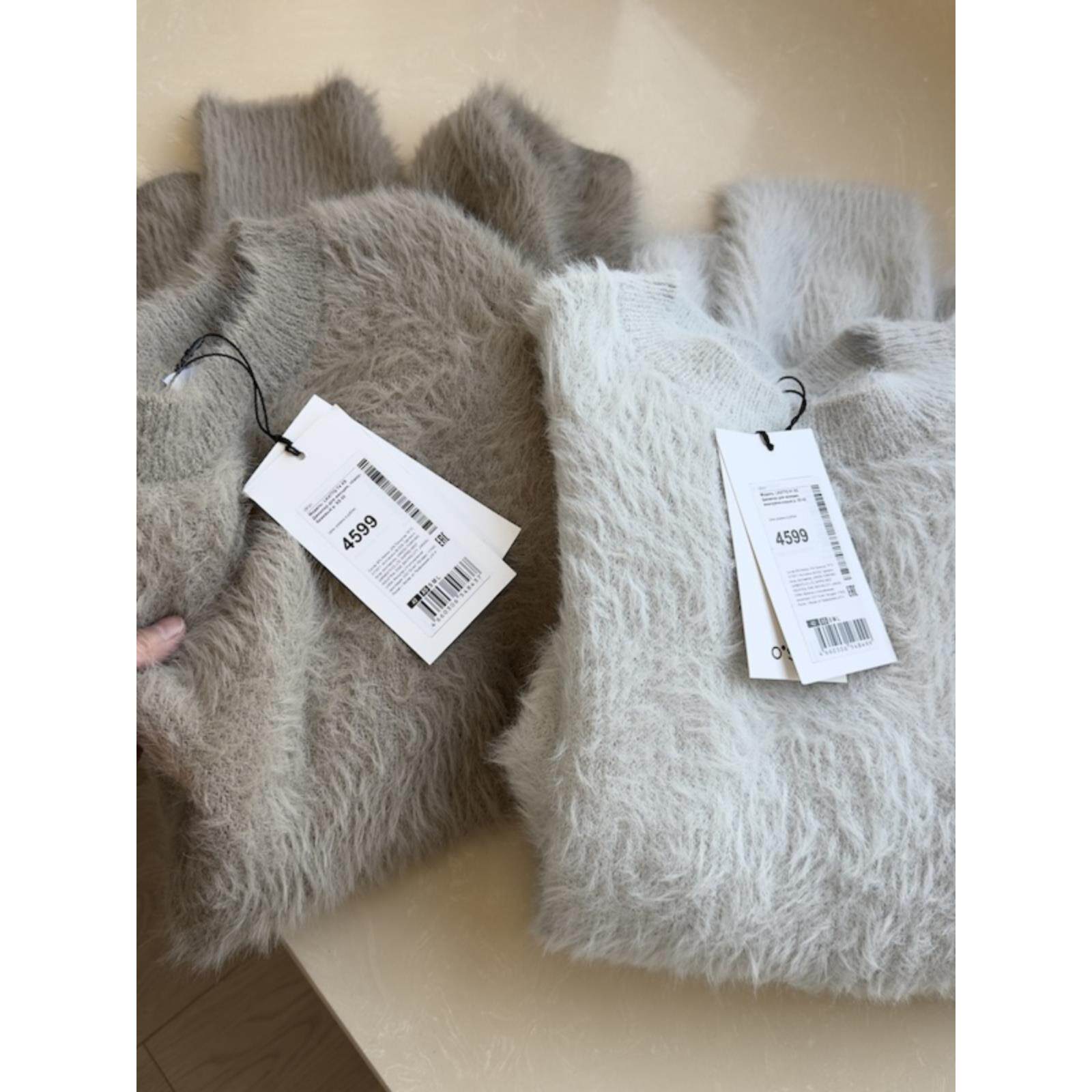 外贸女装！2024秋冬季温柔时尚慵懒宽松仿水貂绒毛衣女长袖针织衫