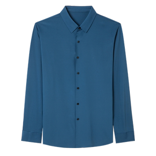 2026春秋经典款中年喜公公爸爸装本命年结婚宴礼服免烫长袖衬衫男