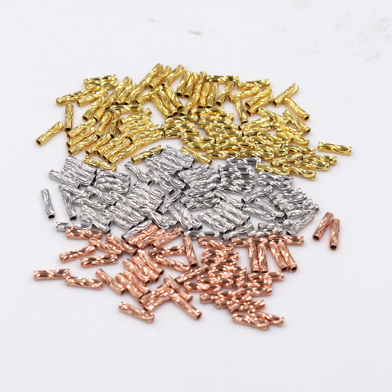 diy手工配件 镀银小银珠 定位珠 2*8mm小金珠 调节珠