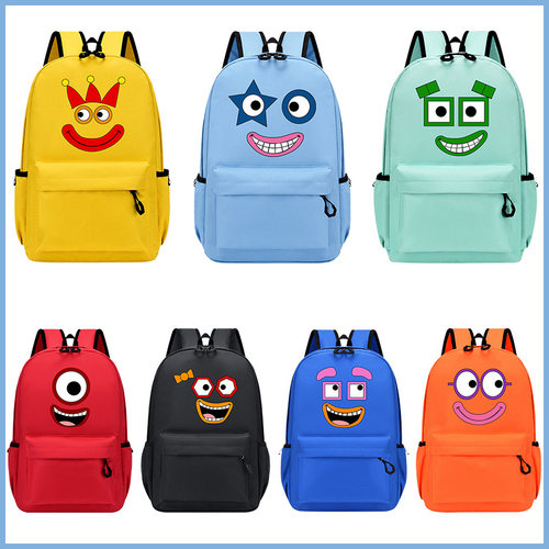 Numberblocks数字积木书包双肩背包儿童小学生初中减负轻便反光条