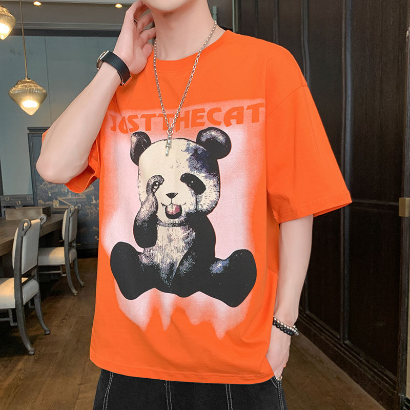 Short sleeved T-shirt Middle and high school student Trend Easy printing T-shirt 2021 new pattern Teenagers leisure time jacketin the Men's clothing, T-shirt  category - from Buy2taobao.com to provide professional Taobao agent buy service