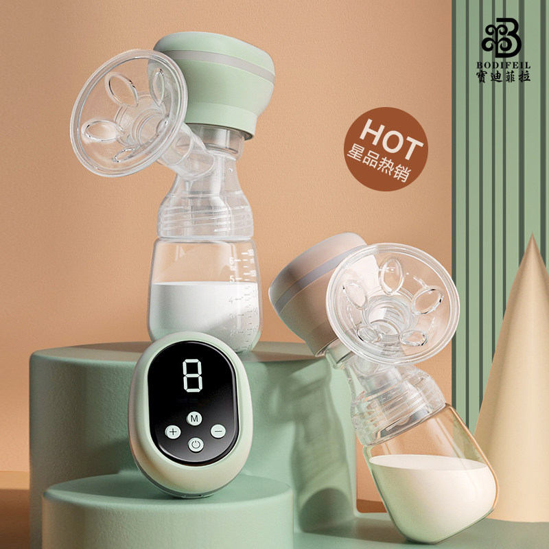电动吸奶器正品静音便携充电2021手自一体式产妇挤奶器按摩催奶器