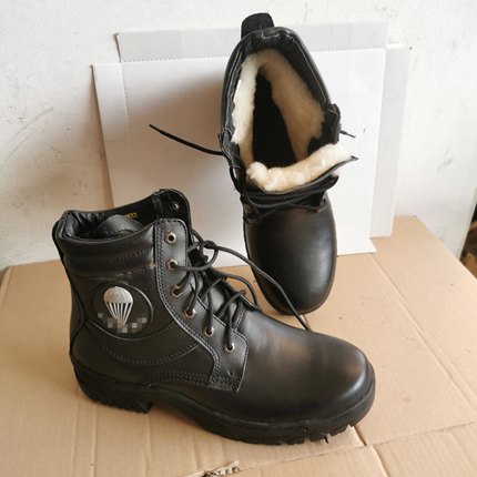 5302库存真皮羊毛短靴男冬季保暖高帮户外防寒棉靴短腰东北棉皮鞋