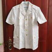 多口袋怀旧短袖 库存处理老式 衬衣夏季 衬衣库存87海白衬衫 白色短袖