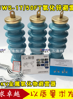 Y5WS-17/50FT蓝色陶瓷避雷器 Y5WS-17/50FT免维护避雷器 10-12KV